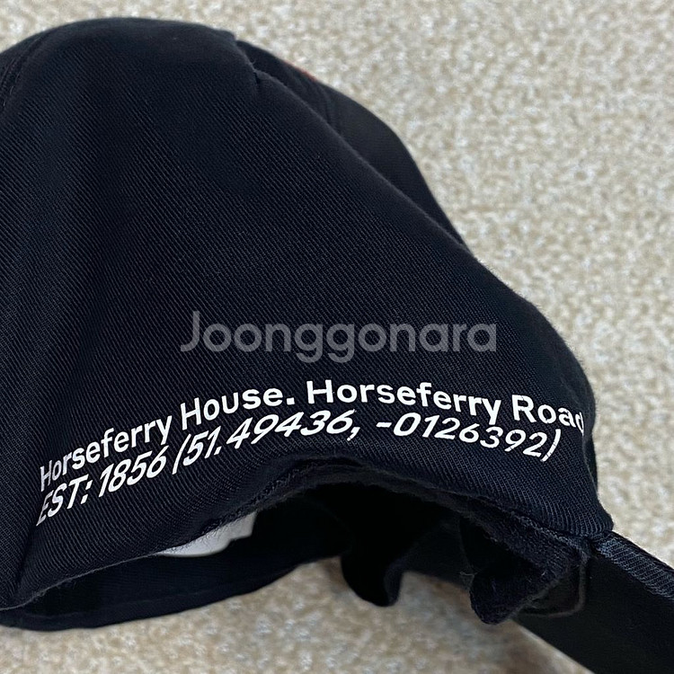 (정품) 버버리 키즈 블랙 아이콘 스트라이프 트리밍 캡 4Y-6Y--4