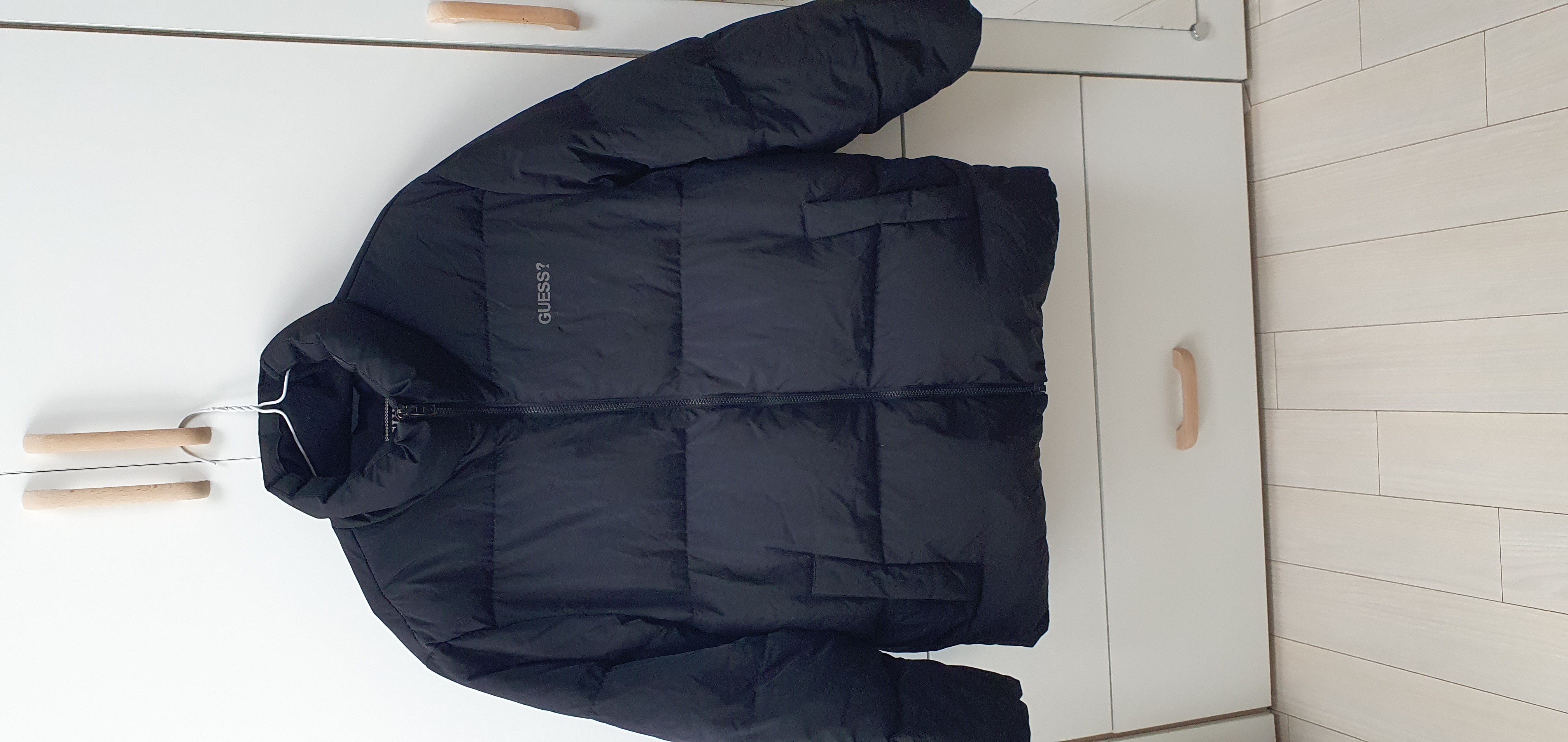 게스 스탠넥 푸퍼 다운 점퍼 패딩 판매--0