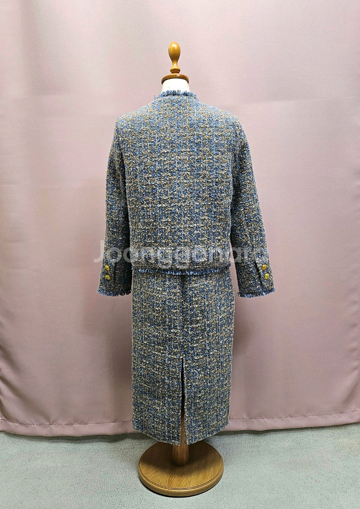 (새상품) 럭셔리 트위드 투피스 셋업--6