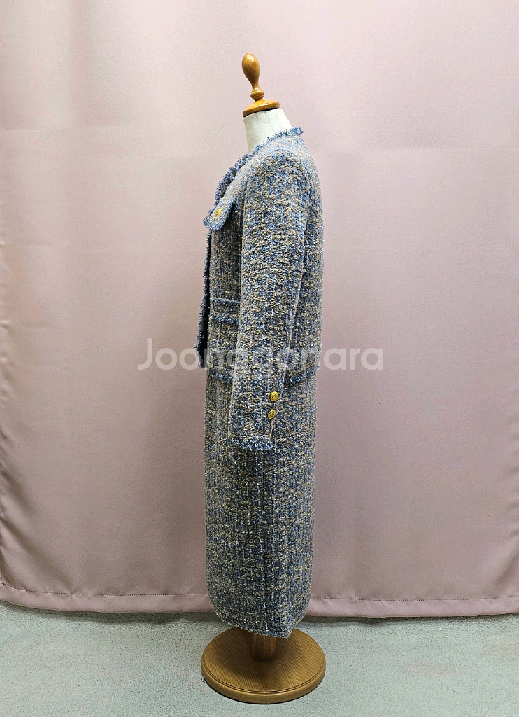 (새상품) 럭셔리 트위드 투피스 셋업--5