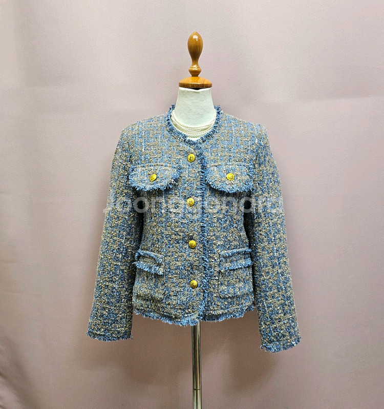 (새상품) 럭셔리 트위드 투피스 셋업--3