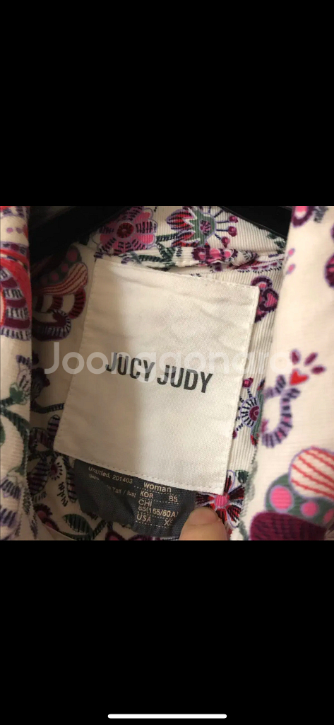 쥬시쥬디 20년 코듀로이 누빔 자켓 퀼팅 플라워 점퍼 골덴--8