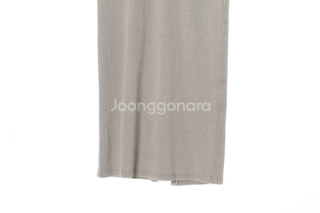 (새상품)[S]자라 베이지 하프넥 긴팔 골지 코튼 롱 원피스--3