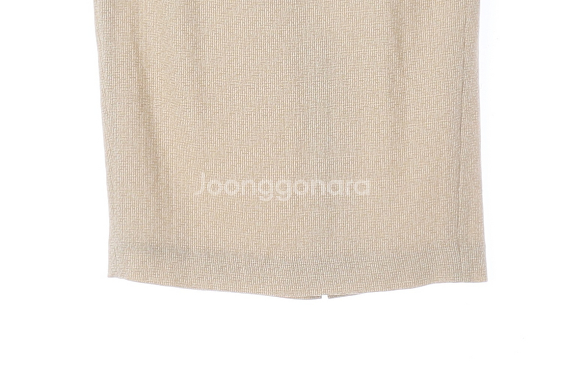 [S]블러썸에이치컴퍼니 베이지 트위드 롱 스커트 셋업 치마--3