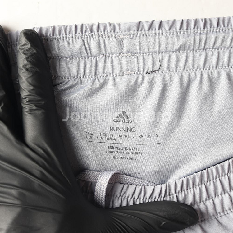 [XL]아디다스 삼선 라벤더 밴딩 러닝 쇼츠 반바지 스웨트팬츠--4