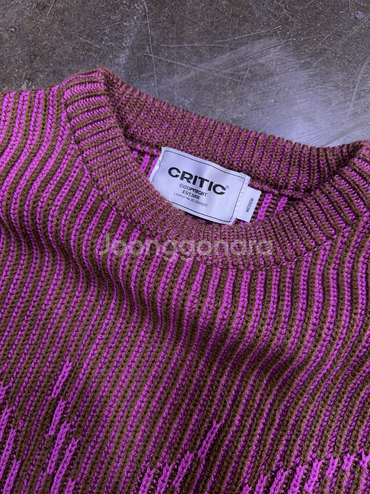 크리틱 버터플라이 니트 스웨터 브라운 M--6