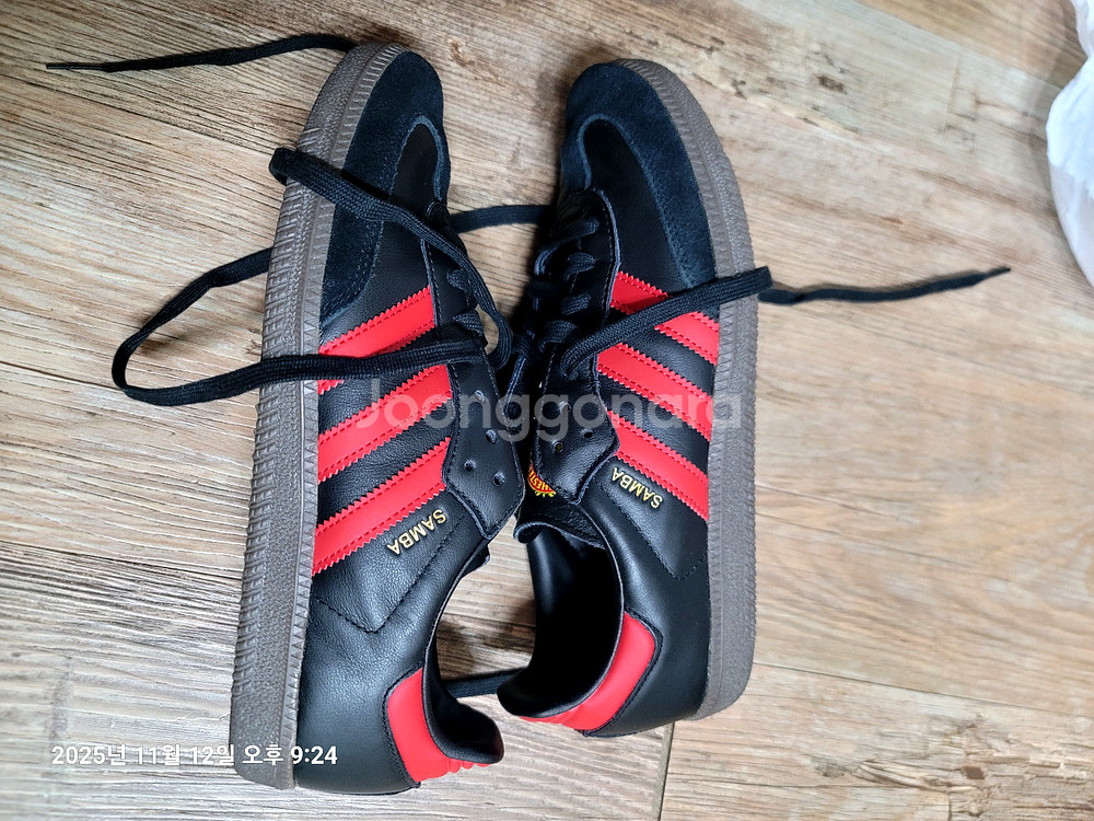 아디다스 맨체스터 유나이티드 삼바 265mm--4