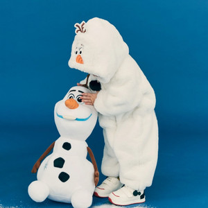 디즈니베이비 울라프 우주복 90