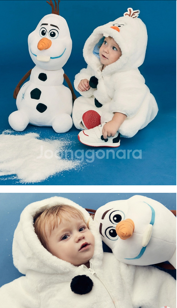 디즈니베이비 울라프 우주복 90--1