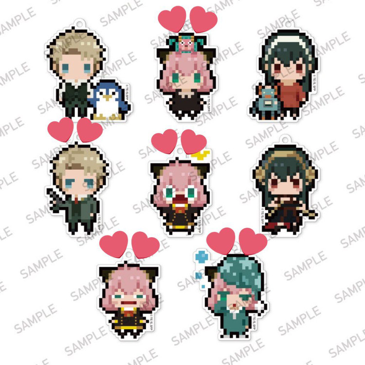 스파이 패밀리 요르 포저 쁘띠비토 도트 픽셀 키링 교환 및 판매 이미지