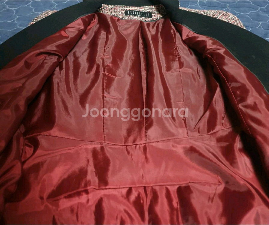 베스띠벨리 밀라노 트위드 자켓 (77사이즈)--2