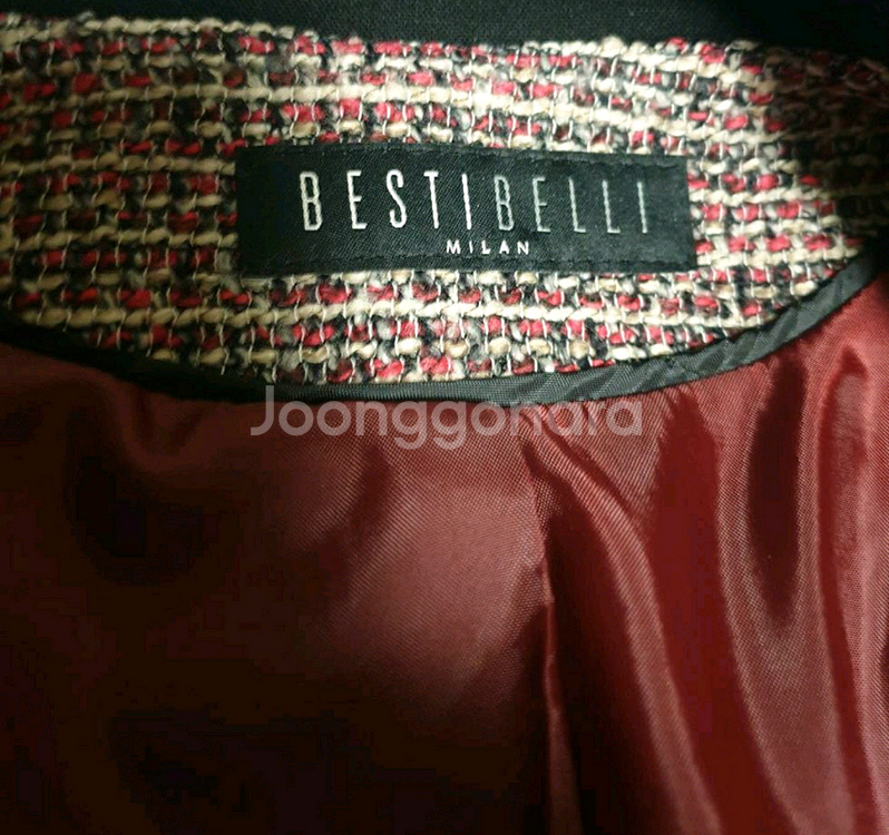베스띠벨리 밀라노 트위드 자켓 (77사이즈)--3