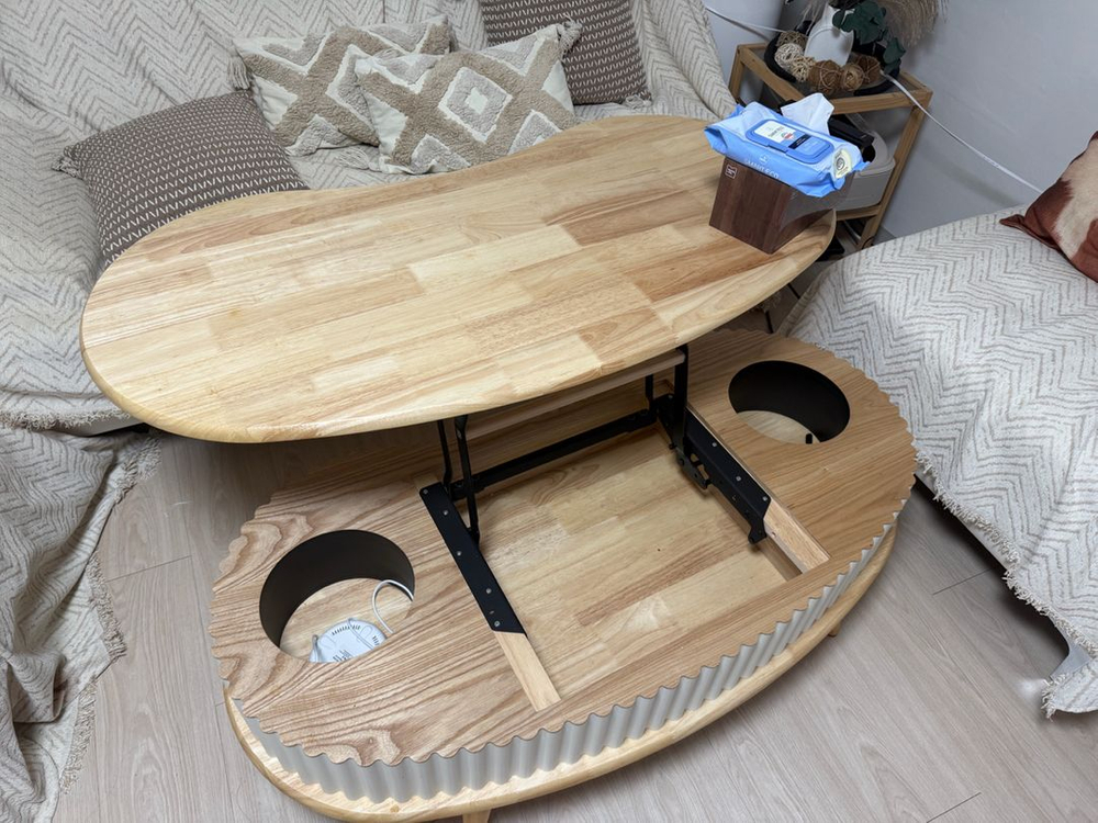 땅콩 템바보드 리프트업 테이블 1200 이미지