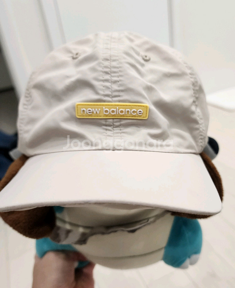 뉴발란스 키즈 이중 베이지색 모자--4