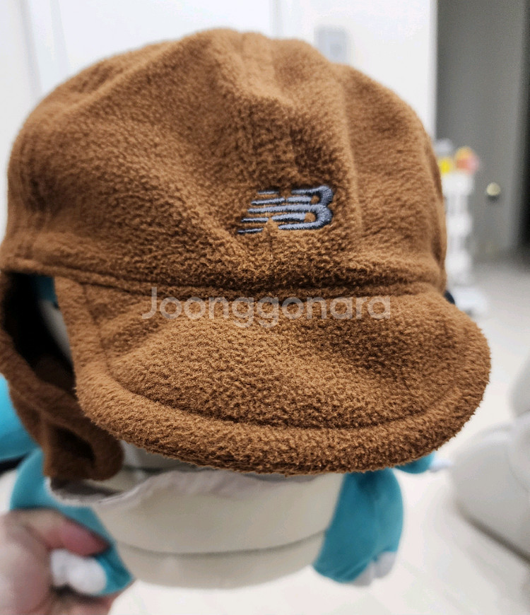 뉴발란스 키즈 이중 베이지색 모자--8