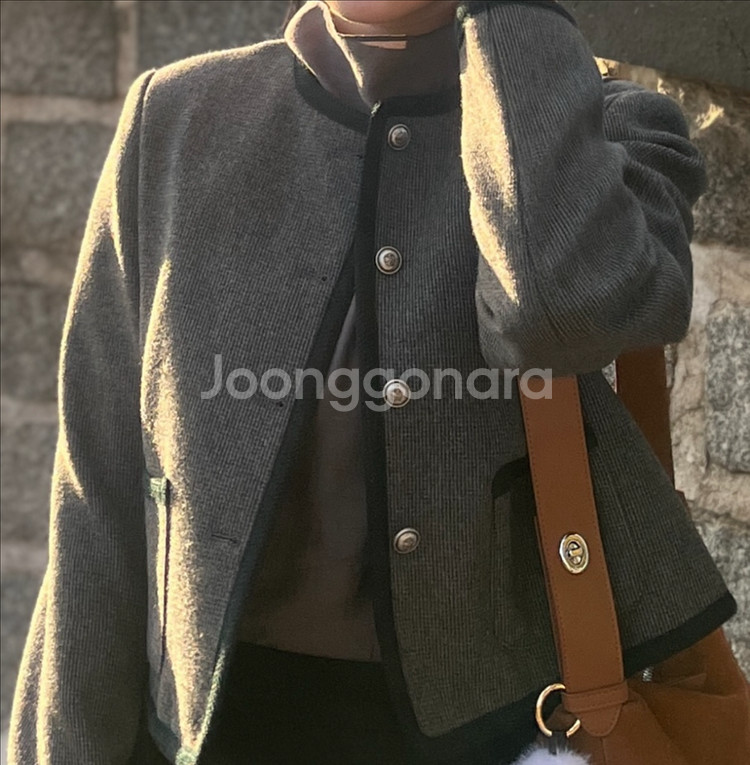 울 겨울 트위드자켓--0