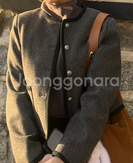 울 겨울 트위드자켓--1