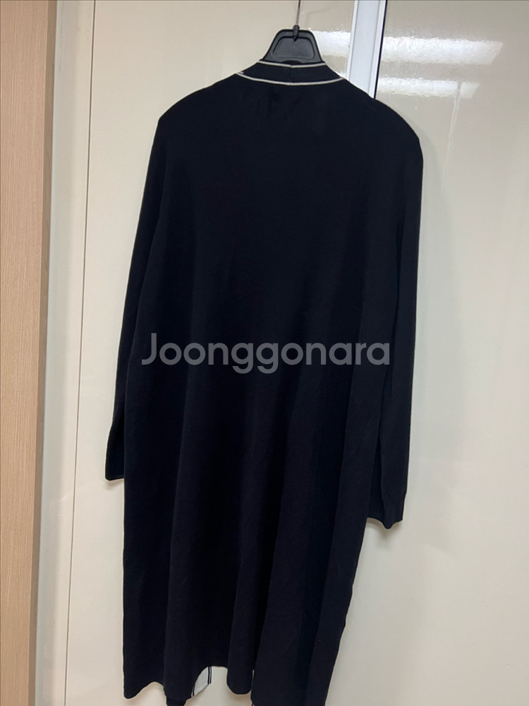 시슬리 SISLEY 금장버튼 배색 레터링 오픈 롱가디건 니트 자켓 타임랑방--2