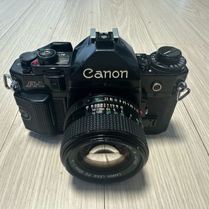 캐논 A-1 바디 + 50mm F1.4 렌즈 셋트 팝니다