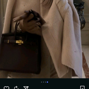 더로랑 메리노 시어링 퍼 코트