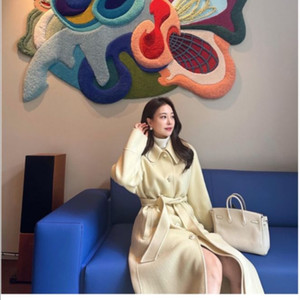 로아르 진주버튼 핸드메이드 코트