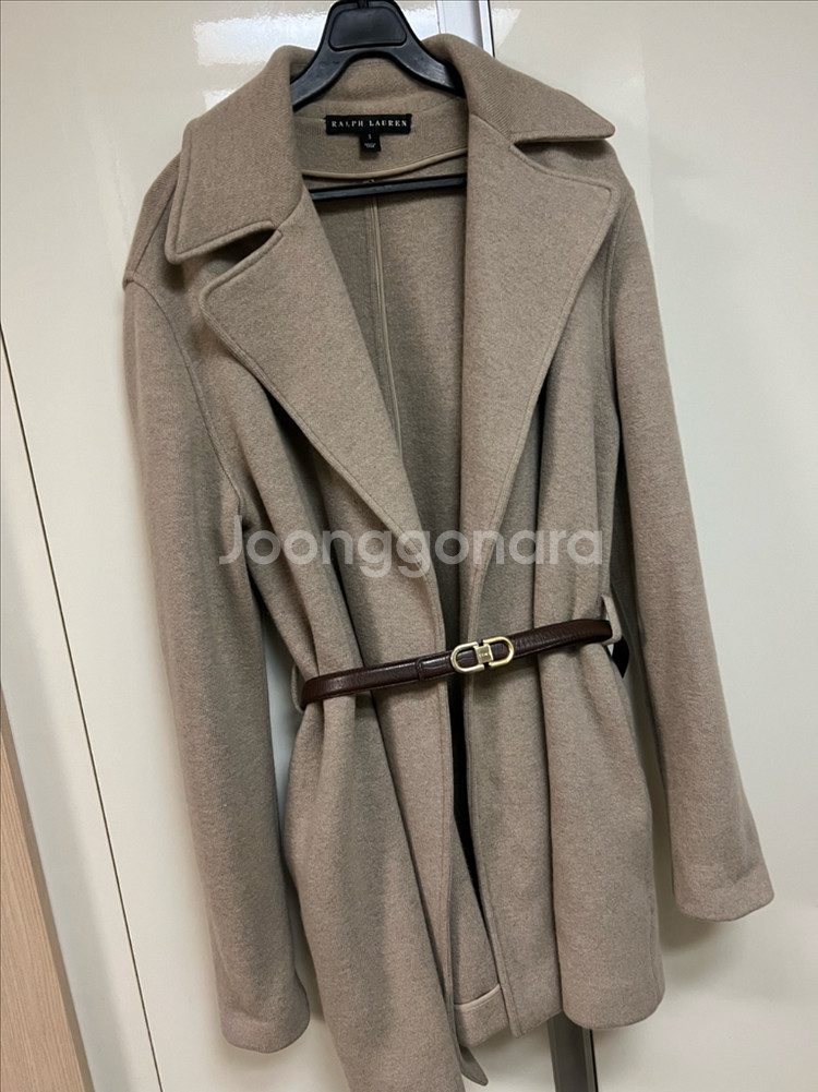 폴로 랄프로렌 울 앙고라 니트 자켓 오픈 가디건 오트밀 베이지 올드머니룩--2