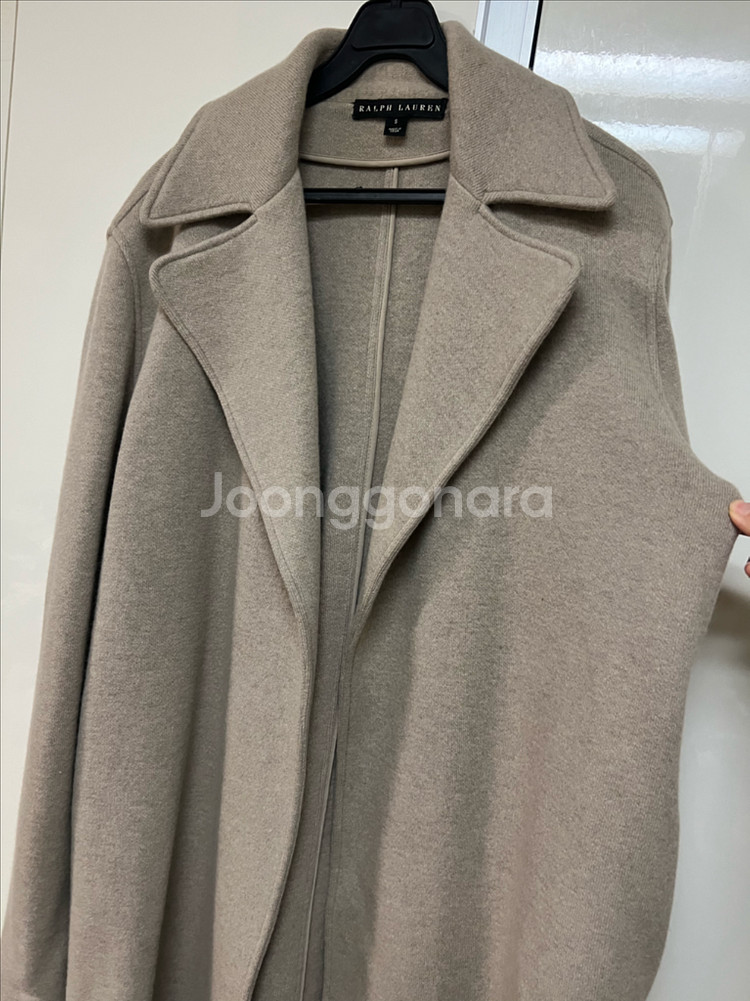 폴로 랄프로렌 울 앙고라 니트 자켓 오픈 가디건 오트밀 베이지 올드머니룩--4