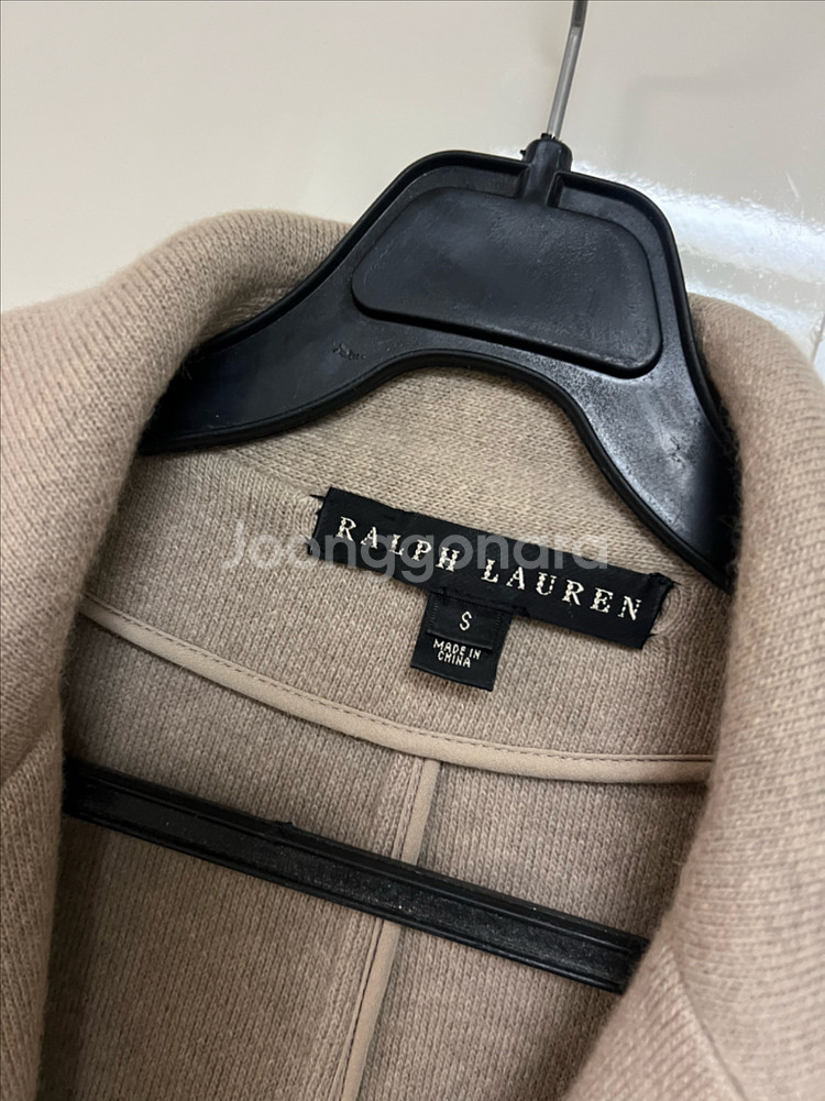 폴로 랄프로렌 울 앙고라 니트 자켓 오픈 가디건 오트밀 베이지 올드머니룩--7