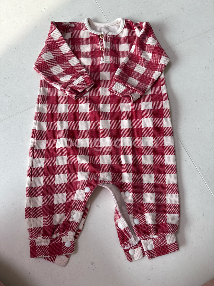 무무즈 체크 롬퍼 _ 크리스마스에디션 (90사이즈)--3