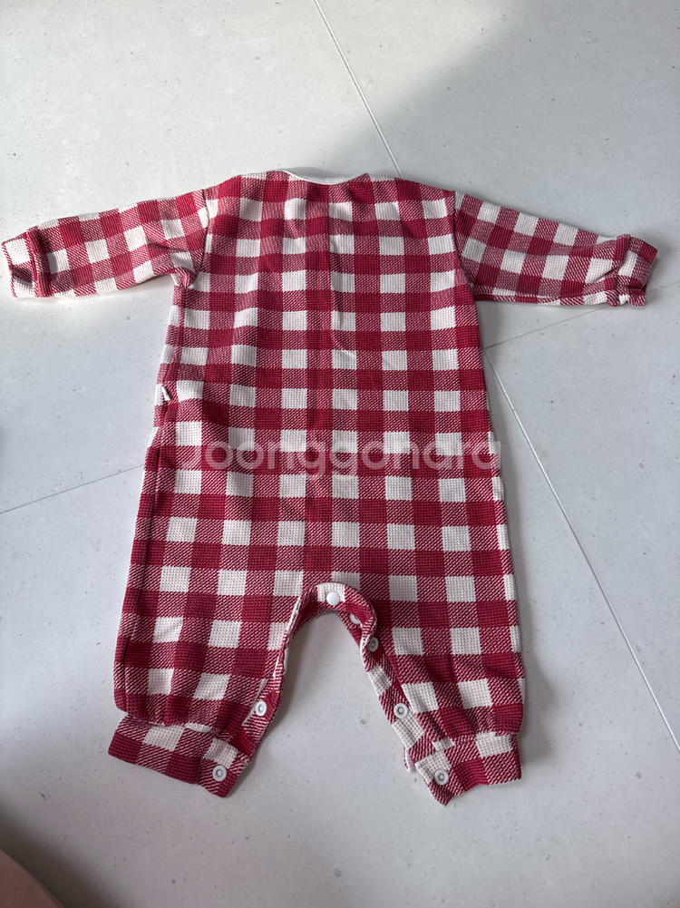 무무즈 체크 롬퍼 _ 크리스마스에디션 (90사이즈)--2