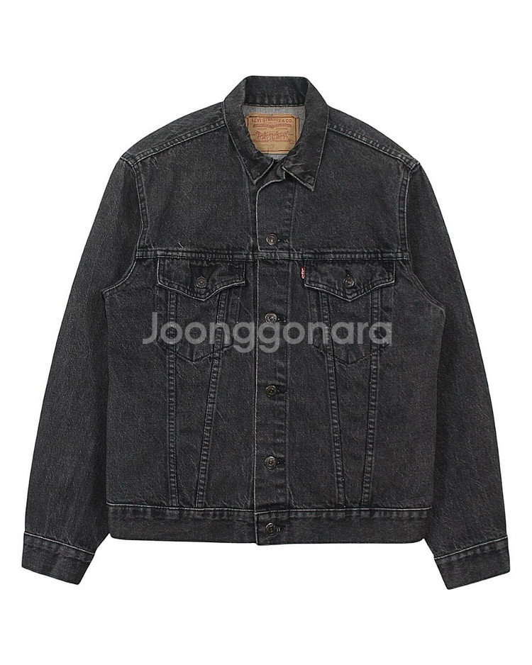 1980s 리바이스 75505-0259 흑청 데님 자켓 빈티지--0