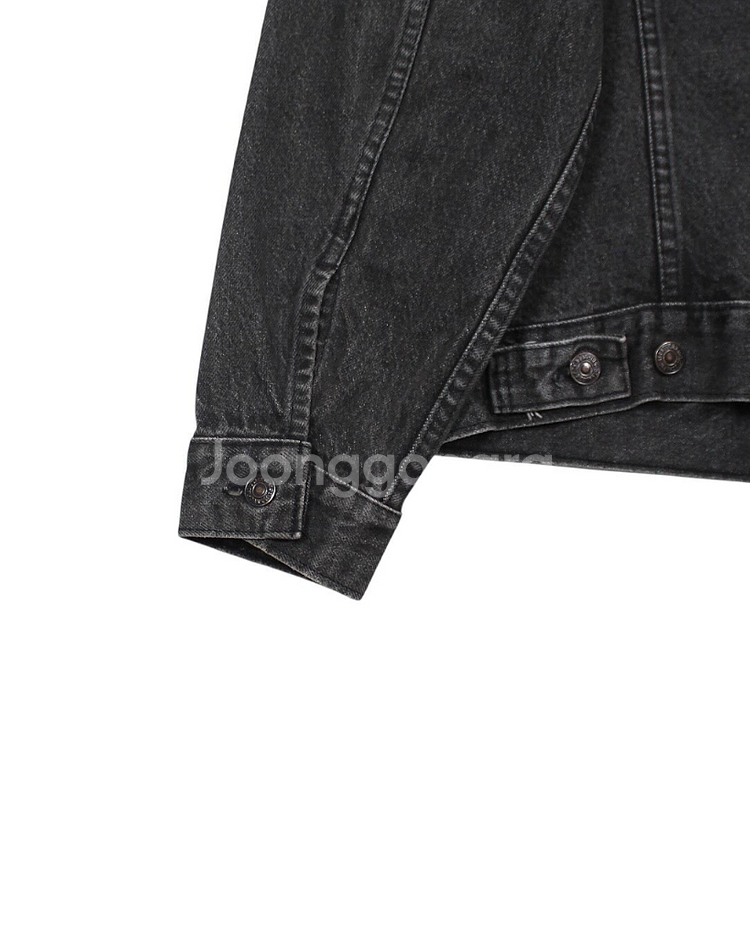 1980s 리바이스 75505-0259 흑청 데님 자켓 빈티지--7