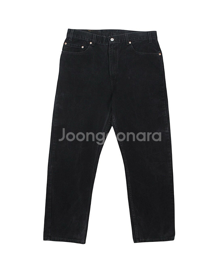 2001 USA 리바이스 505-0260 블랙 데님 팬츠 빈티지 미국제 흑청--0