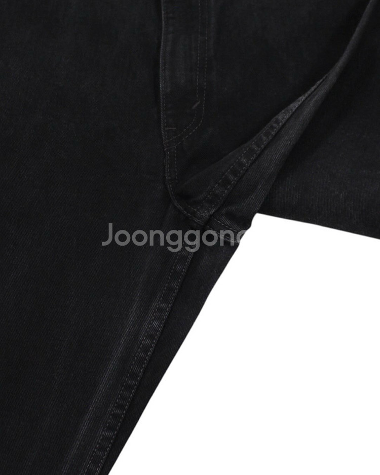 2001 USA 리바이스 505-0260 블랙 데님 팬츠 빈티지 미국제 흑청--6