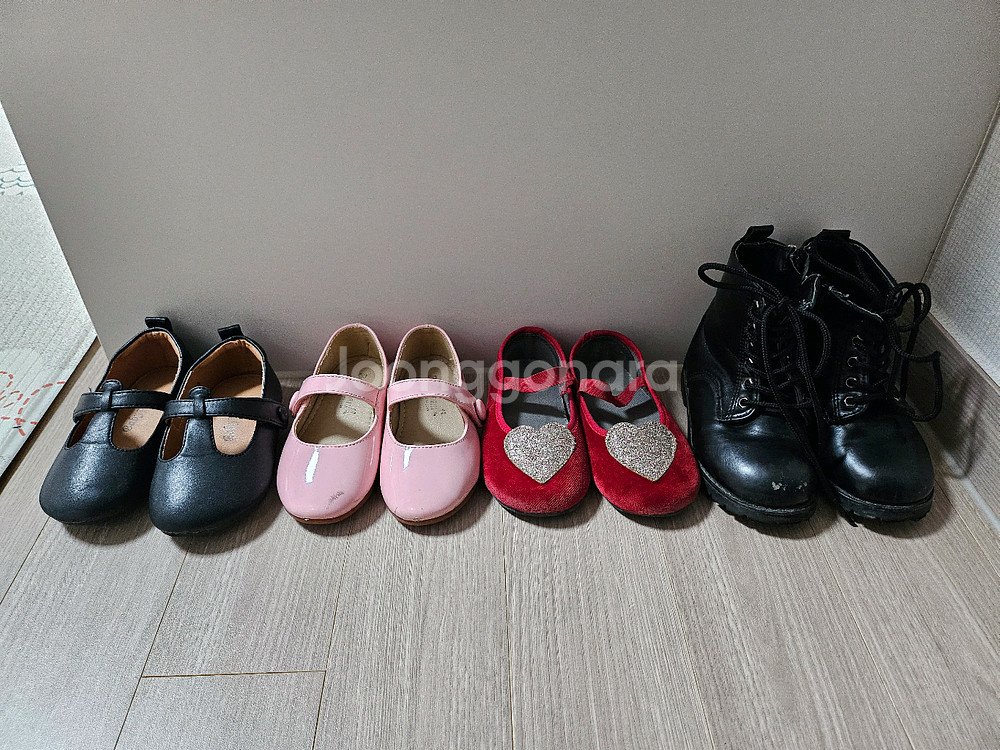 여아 신발 150사이즈 (봉통 메리제인 하트 외 일괄)--0