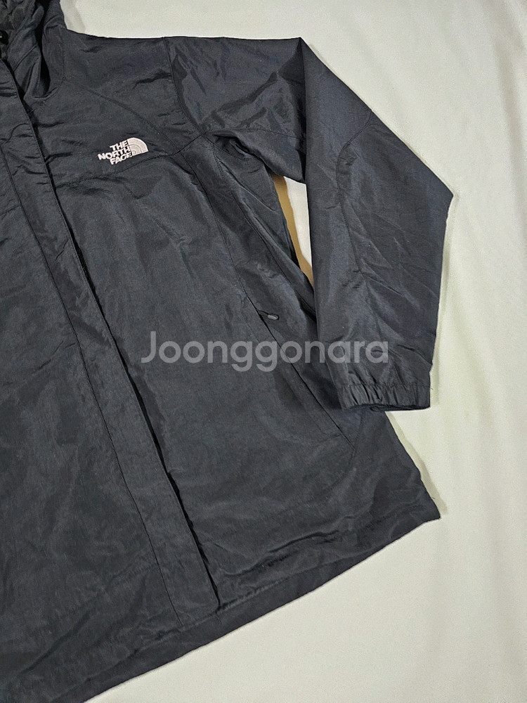 [90] 노스페이스 블랙 바람막이 후드 자켓--2