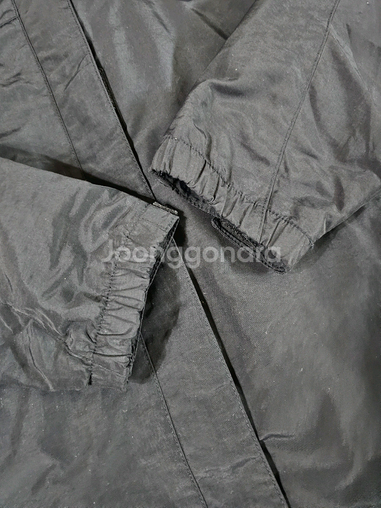 [90] 노스페이스 블랙 바람막이 후드 자켓--4