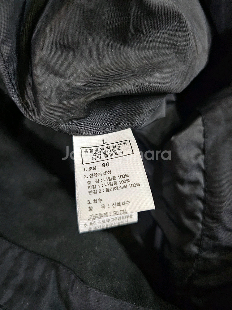 [90] 노스페이스 블랙 바람막이 후드 자켓--8