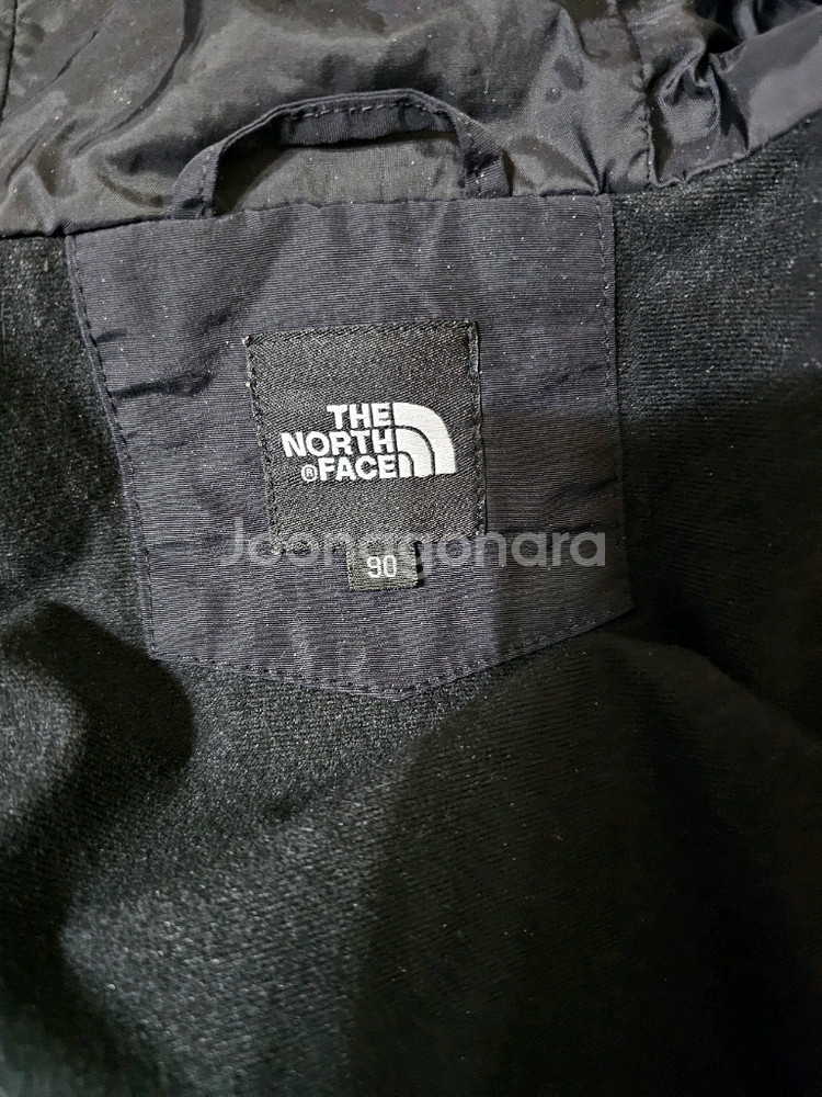 [90] 노스페이스 블랙 바람막이 후드 자켓--7