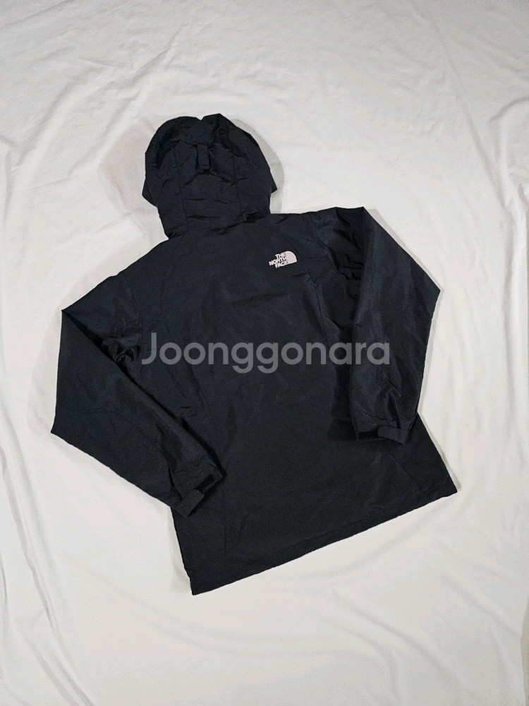 [90] 노스페이스 블랙 바람막이 후드 자켓--5
