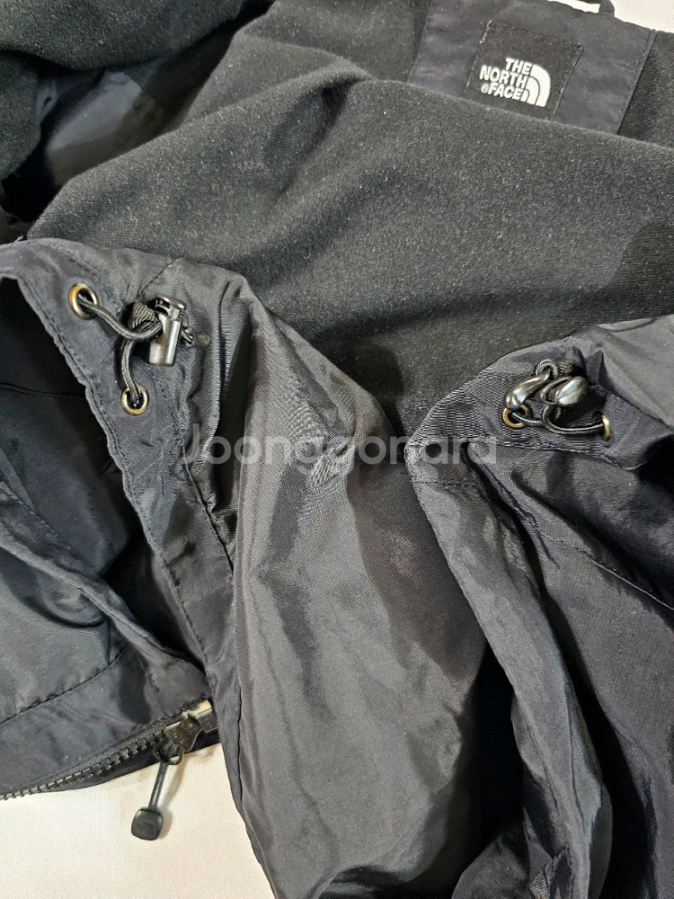 [90] 노스페이스 블랙 바람막이 후드 자켓--9