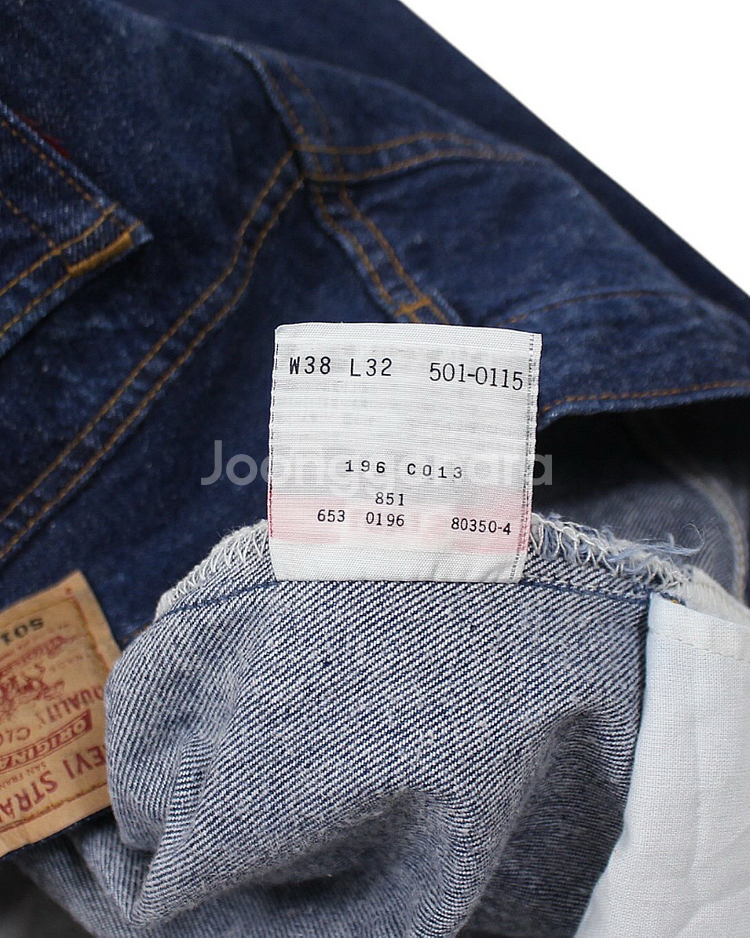 1996 USA 리바이스 501-0115 방축가공 데님 팬츠 빈티지 미국제--4