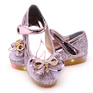 led불빛 여아 구두