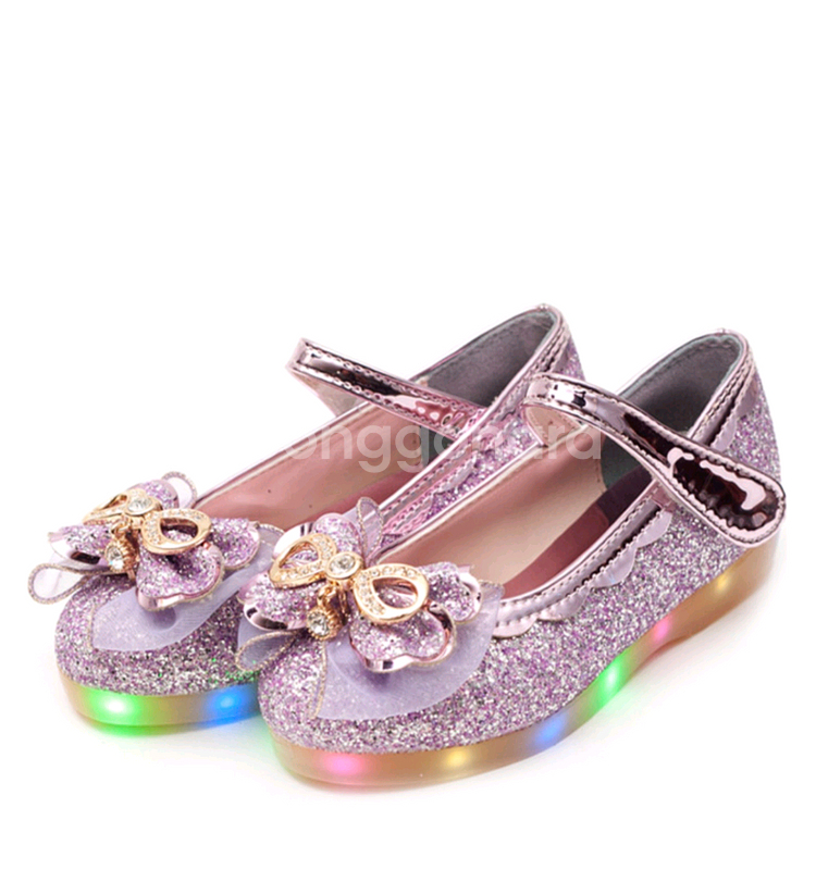 led불빛 여아 구두--1