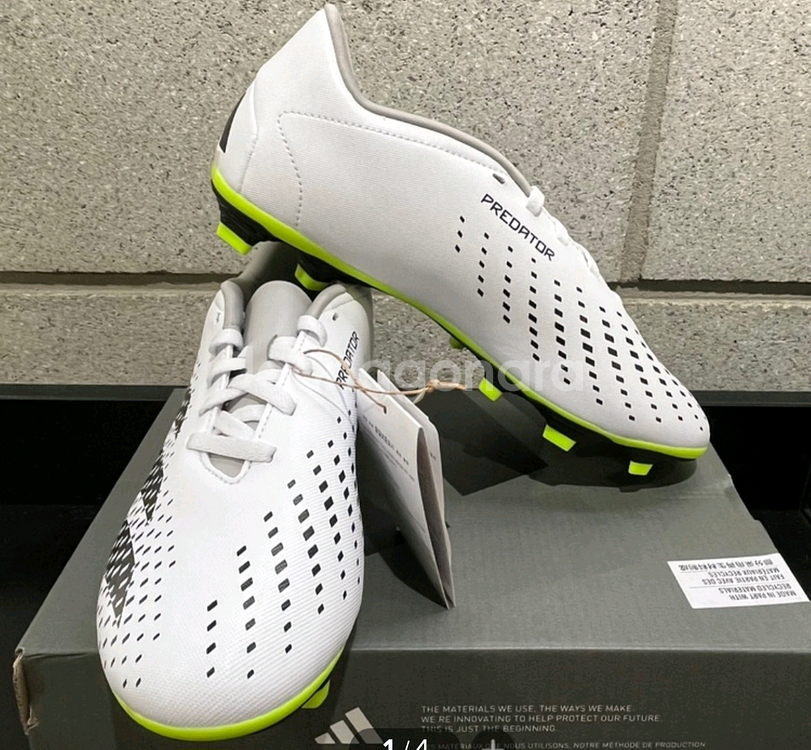 아디다스 [매장정품] 축구화 프레데터 애큐러시.4 FGL GZ0013레몬 275--1