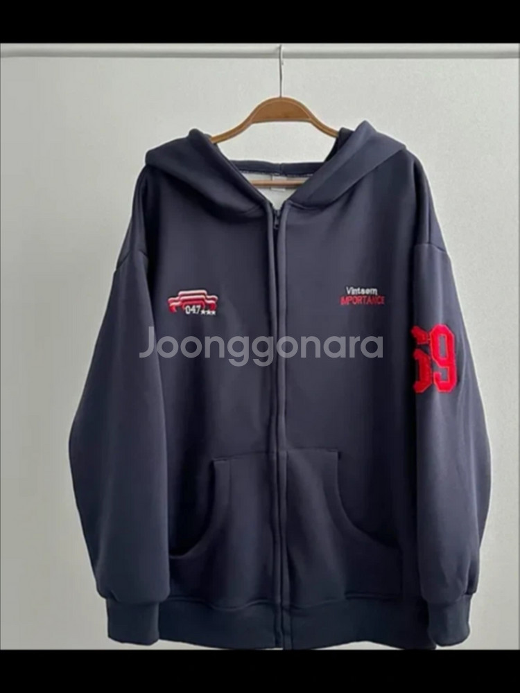 스포티 오버핏 후드집업--3