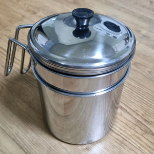 음식물쓰레기통 스테인리스 물빠짐 2L