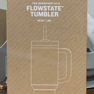 [미개봉 제품] 스탠리 퀜처 H2.0 플로우 스테이트 텀블러 보온 보냉 물병 야로우 1.18L