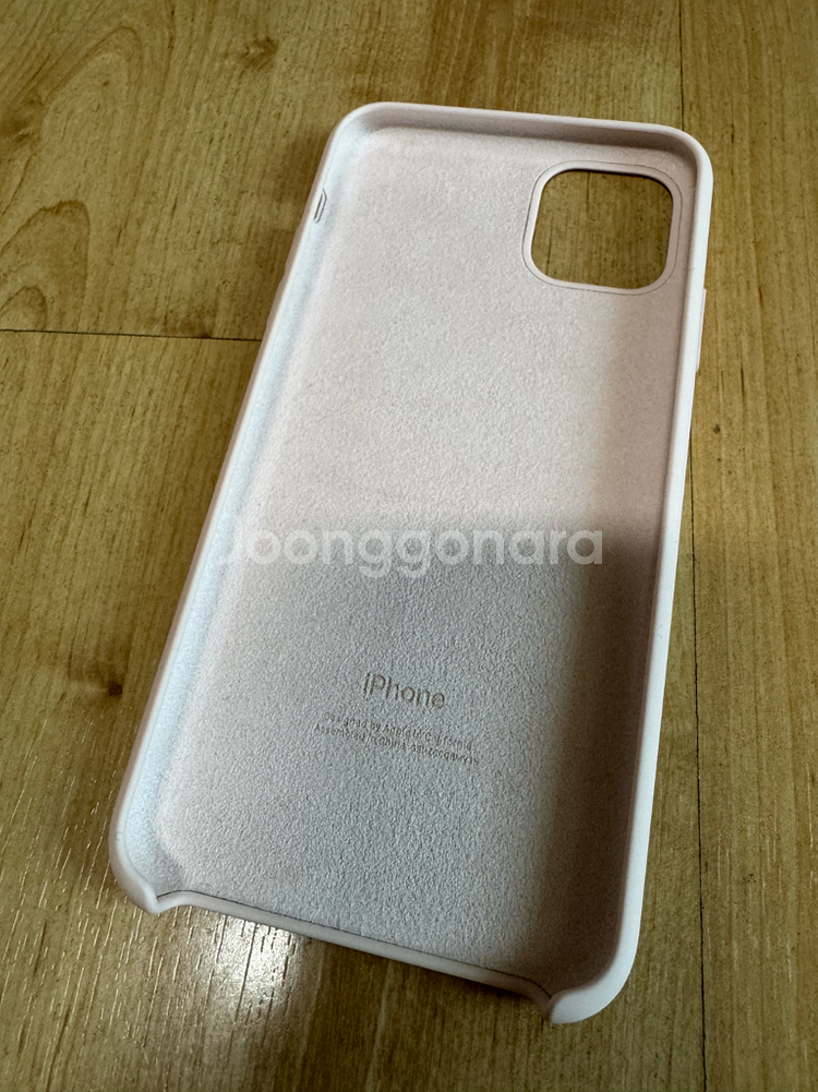 아이폰 11 프로 실리콘케이스 핑크--4