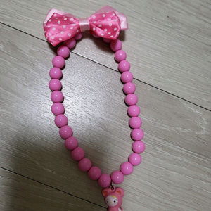반려동물 핑크리본 키티방울 목걸이